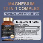 Hot Selling Magnesium Capsules for Adults Stress Relief Sleep Support Nerves & Muscles Metabolism Supplement for Men Women