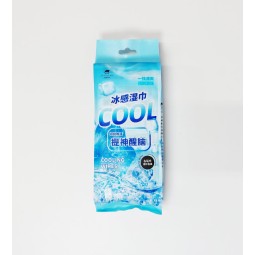 清凉湿巾供应商-可定制植物薄荷降温