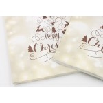 纸餐巾工厂-批发可定制圣诞金箔