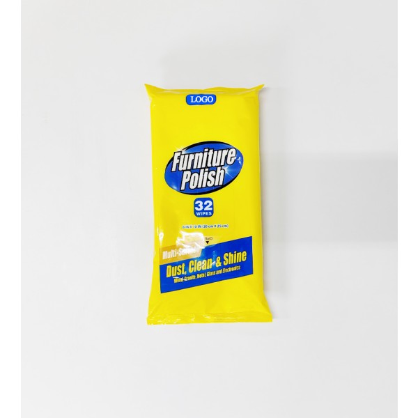 Cleaning Wipes Factory - Wood Furniture Orange