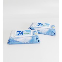 酒精湿巾供应商-批发非织造75%可定制