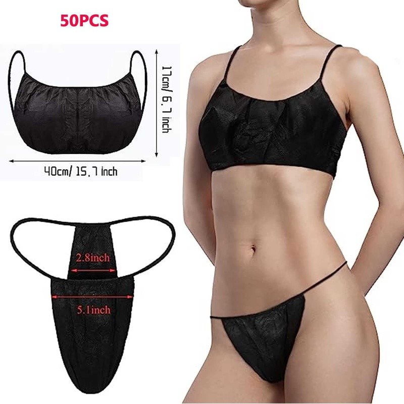 Disposable Underwear Factory - Soft Silky Travel Black