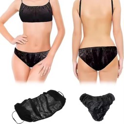 Disposable Underwear Supplier - Unisex Travel Black