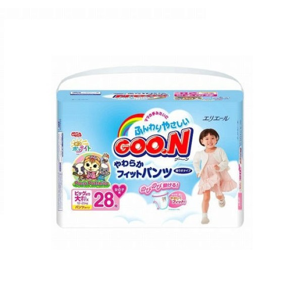 婴儿纸尿裤生产厂家 - GOO.N XXL号裤式28片