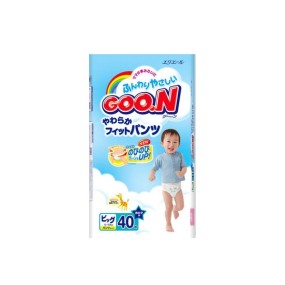 婴儿纸尿裤厂家 - GOO.N XL号裤式40片尿布