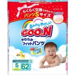 婴儿纸尿裤生产厂家 - GOO.N S号裤式62片印花