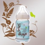 玻璃奶瓶生产厂家 - 160ml宽口硅胶奶嘴