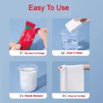 压缩毛巾供应商-可定制logo非织造白色