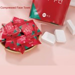 压缩毛巾供应商-可定制logo非织造白色