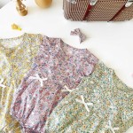 婴儿连体衣生产厂家 - 可爱花卉爬行服针织