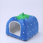 宠物窝生产厂家 - 草莓折叠蒙古包四季