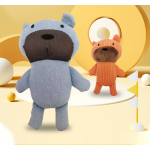 宠物毛绒玩具生产厂家 - 三色熊咬咬训练