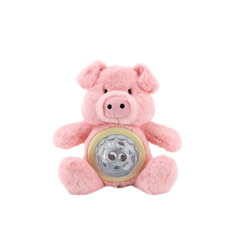动物夜灯厂家 - 小猪超柔毛绒电池