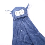 婴儿浴巾生产厂家 - 卡通珊瑚绒连帽海滩