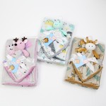 婴儿毯厂家 - 印花绒布羔羊毛双面