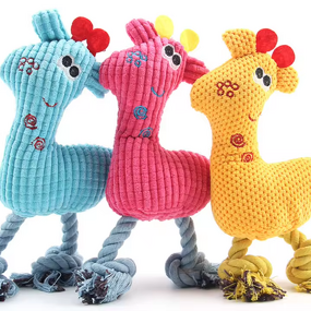 Pet Chew Toys Factory - Squeak Plush Durable Giraffe Animals