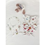 婴儿围兜生产厂家 - 可定制印花棉质口水巾