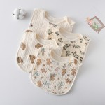 婴儿围兜厂家 - 防水纱巾可调三角巾