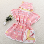 Baby Bath Towel Factory - 4/6 Layers Muslin Hooded Cape Bathrobe