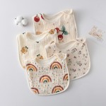 婴儿围兜厂家 - 防水纱巾可调三角巾