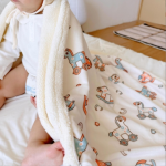 儿童毯厂家 - 双层羊羔绒法兰绒卡通