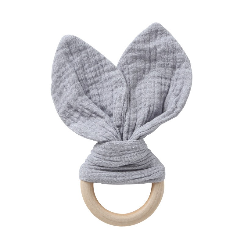 婴儿安抚巾厂家 - 纱巾棉木耳牙胶