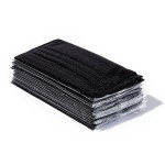 口罩供应商-黑色口罩三层独立包装鼻夹