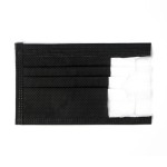 口罩供应商-黑色口罩三层独立包装鼻夹