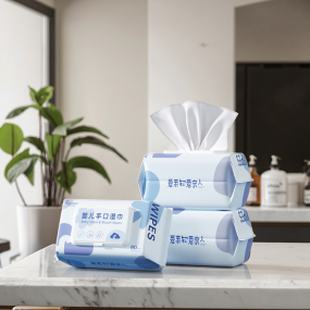 婴儿湿巾工厂-厂价批发加厚无酒精纯水