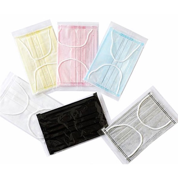 医用口罩生产厂家-中国白名单彩色三层耳挂