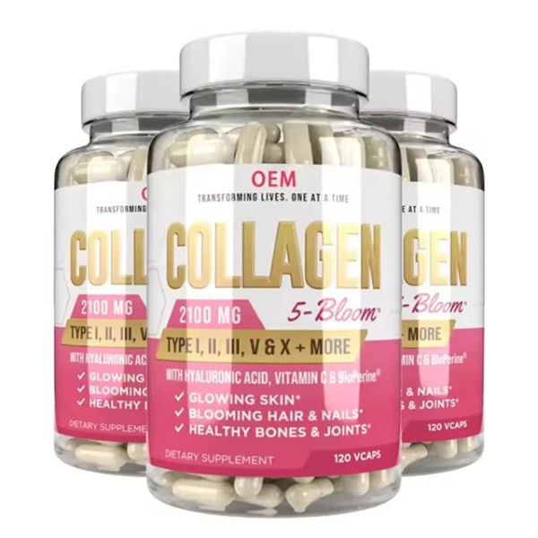 Cheap Price Marine Collagen Capsules Collagen Vitamin c Whitening Capsules Collagen Pills Capsule