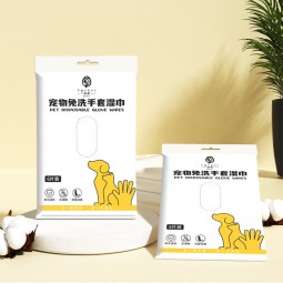 宠物清洁巾生产厂家-厂价直供无酒精五指