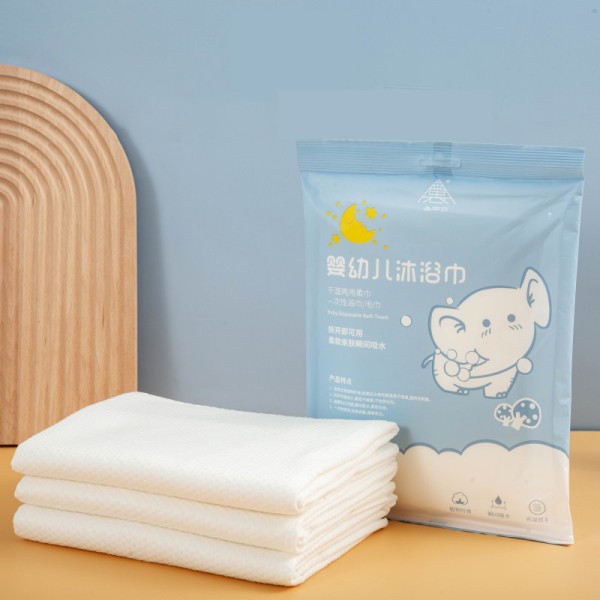 婴儿毛巾工厂-宝柔批发妈妈选择白色大号