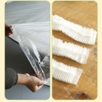 桌布供应商-120cm红白透明防水家用餐厅