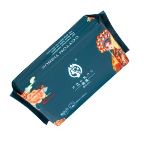 棉巾生产厂家-宝柔中式印花一次性软棉巾