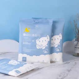 浴巾供应商-宝柔100%棉非织造婴儿洗护巾