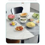 桌布生产厂家-折叠桌防水塑料背衬圣诞派对