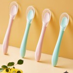 Baby Silicone Spoon Factory - Two Color Soft Feeding