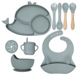 婴儿餐具套装生产厂家 - 防水超软硅胶