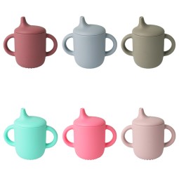 婴儿吸管杯生产厂家 - 硅胶防摔防漏