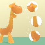 婴儿安抚牙胶厂家 - 液体硅胶长颈鹿设计