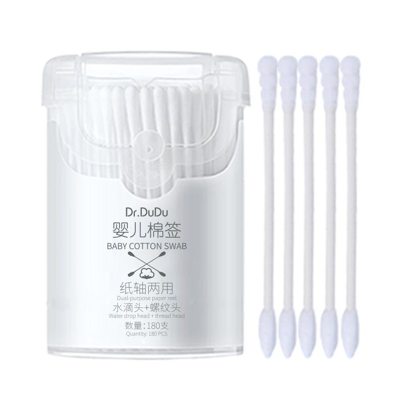 婴儿棉签厂家 - 高品质纸轴双头