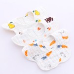 婴儿口水巾厂家 - 多种图案棉纱