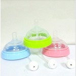 硅胶奶瓶厂家 - 手柄防胀气新生儿