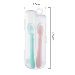 Baby Silicone Spoon Factory - Two Color Soft Feeding