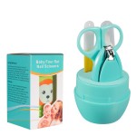 婴儿指甲护理套装厂家 - 4件套桶装设计直供