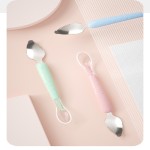 Baby Spoon Factory - Silicone Stainless Steel Double-headed