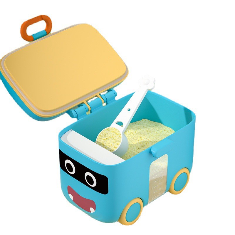 Milk Powder Storage Box Factory - Baby Minibus Cartoon Shaped