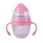 硅胶奶瓶厂家 - 手柄防胀气新生儿