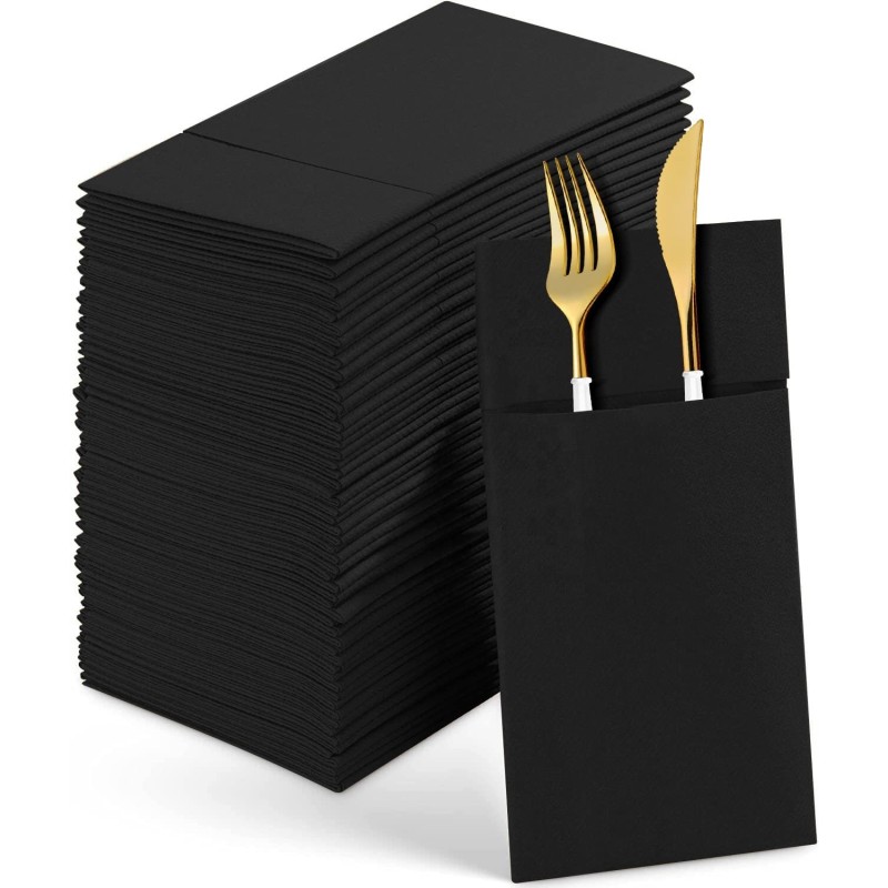 纸餐巾生产厂家-厂价可定制印花黑粉色